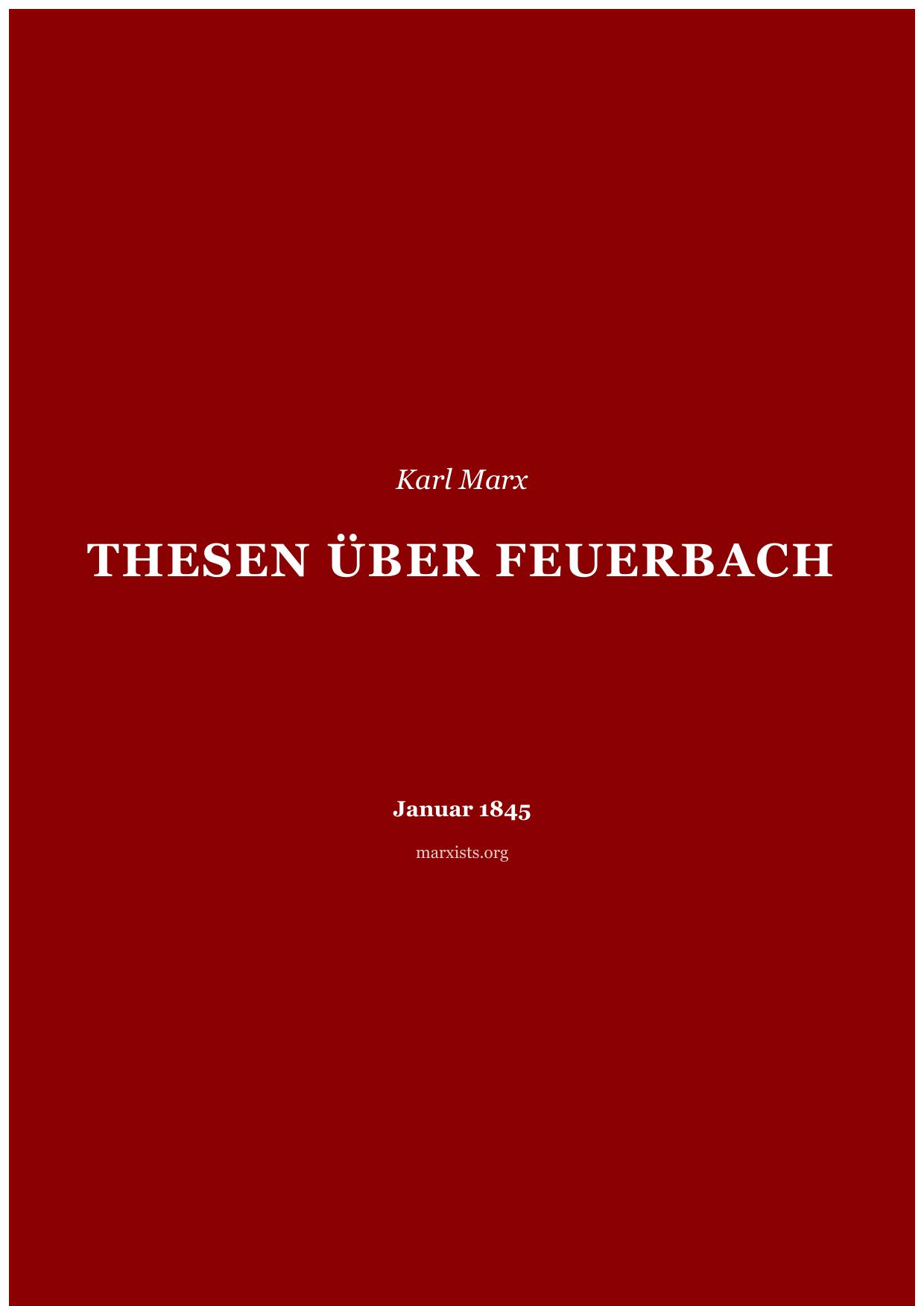 Thesen über Feuerbach