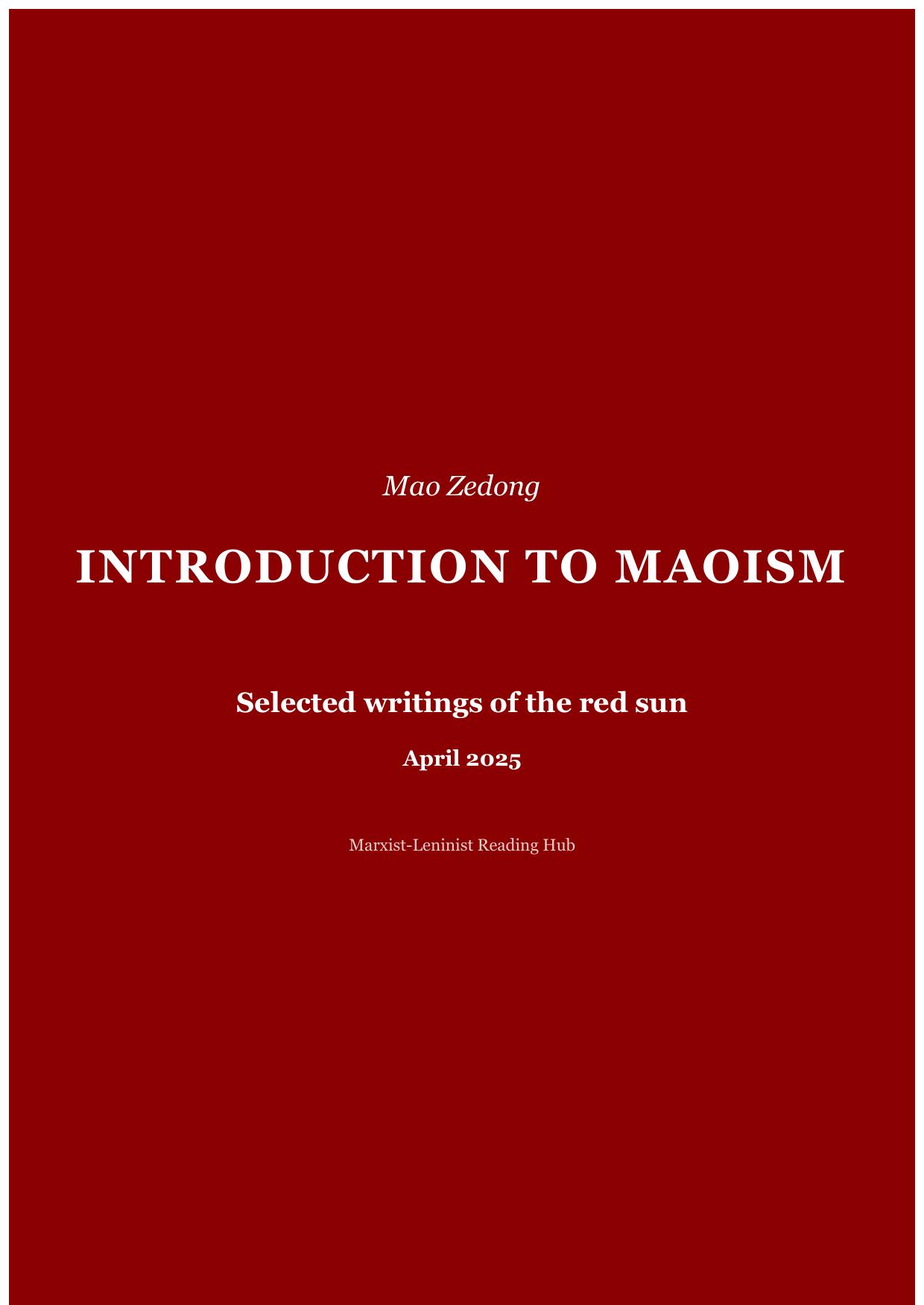 Introduction to Maoism